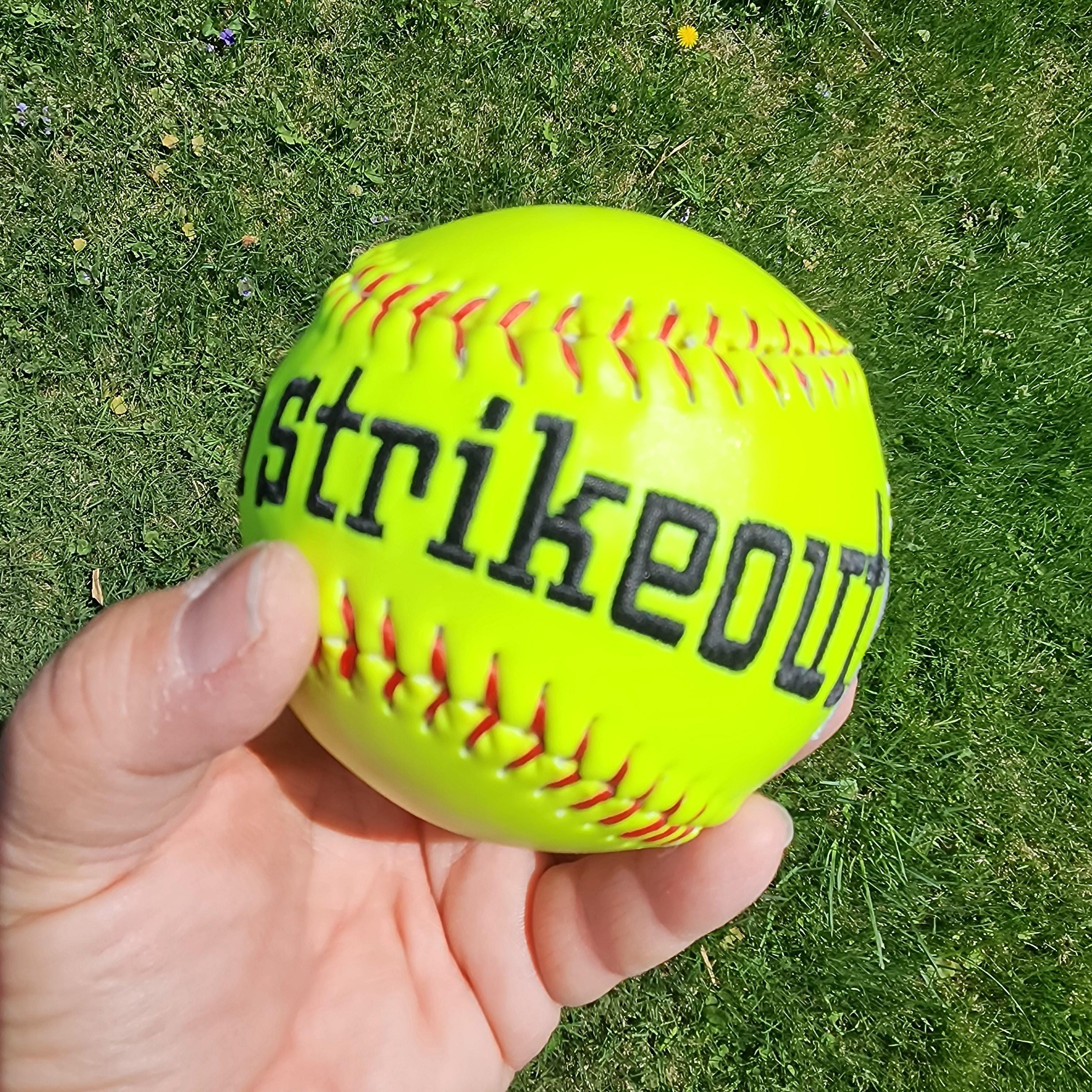 100th Strikeout,Hit,RBI,Steals, Homeruns, MVP, Most Improved gift//Custom Personalized Embroidered Softball/Baseball// /Keepsake ball