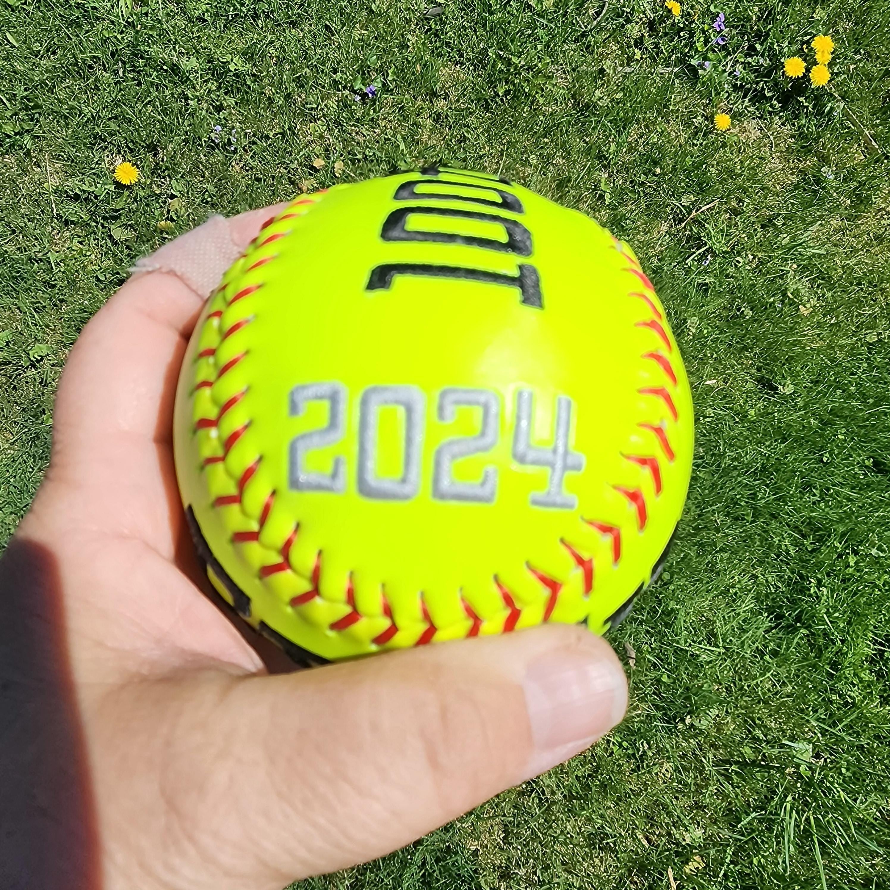 100th Strikeout,Hit,RBI,Steals, Homeruns, MVP, Most Improved gift//Custom Personalized Embroidered Softball/Baseball// /Keepsake ball