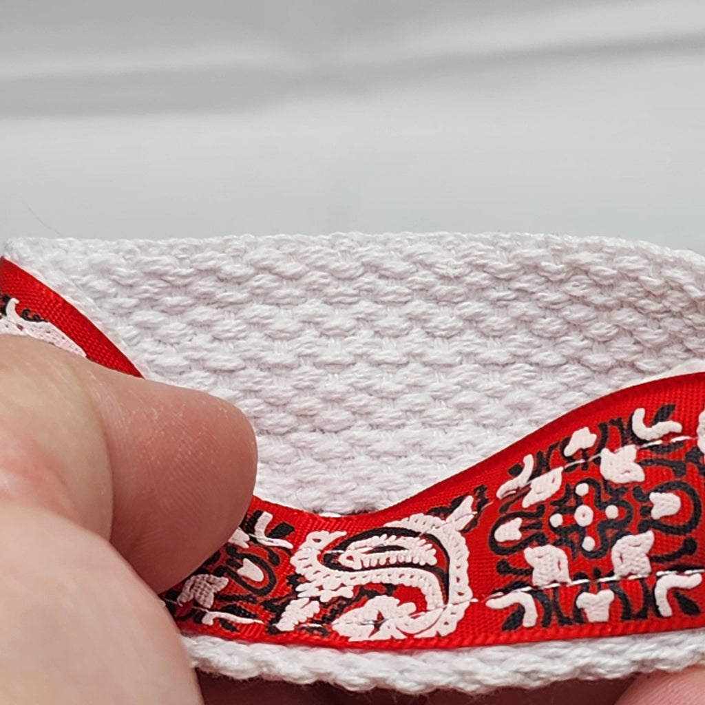 Bandana Red Paisley Key Fob Wristlet - Cotton Keychain