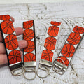 Basketball Print Key Fob Wristlet - Cotton Keychain