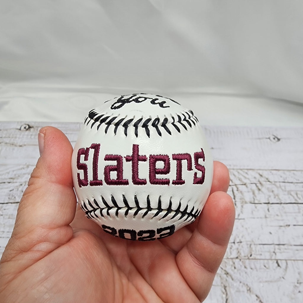 Coaches Gift//Custom Personalized Embroidered Baseball// Baseball Gift// Keepsake ball // Coach gift// Memorabilia