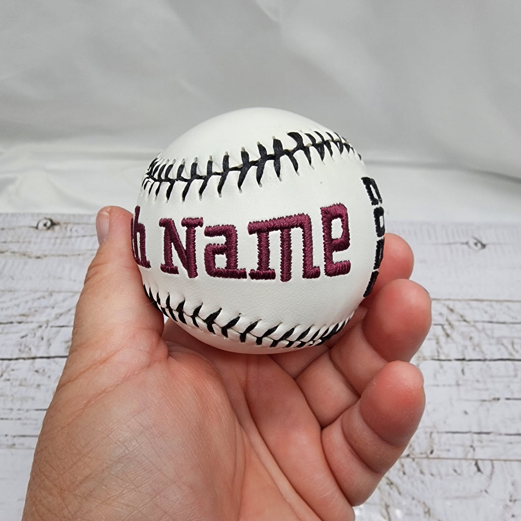 Coaches Gift//Custom Personalized Embroidered Baseball// Baseball Gift// Keepsake ball // Coach gift// Memorabilia