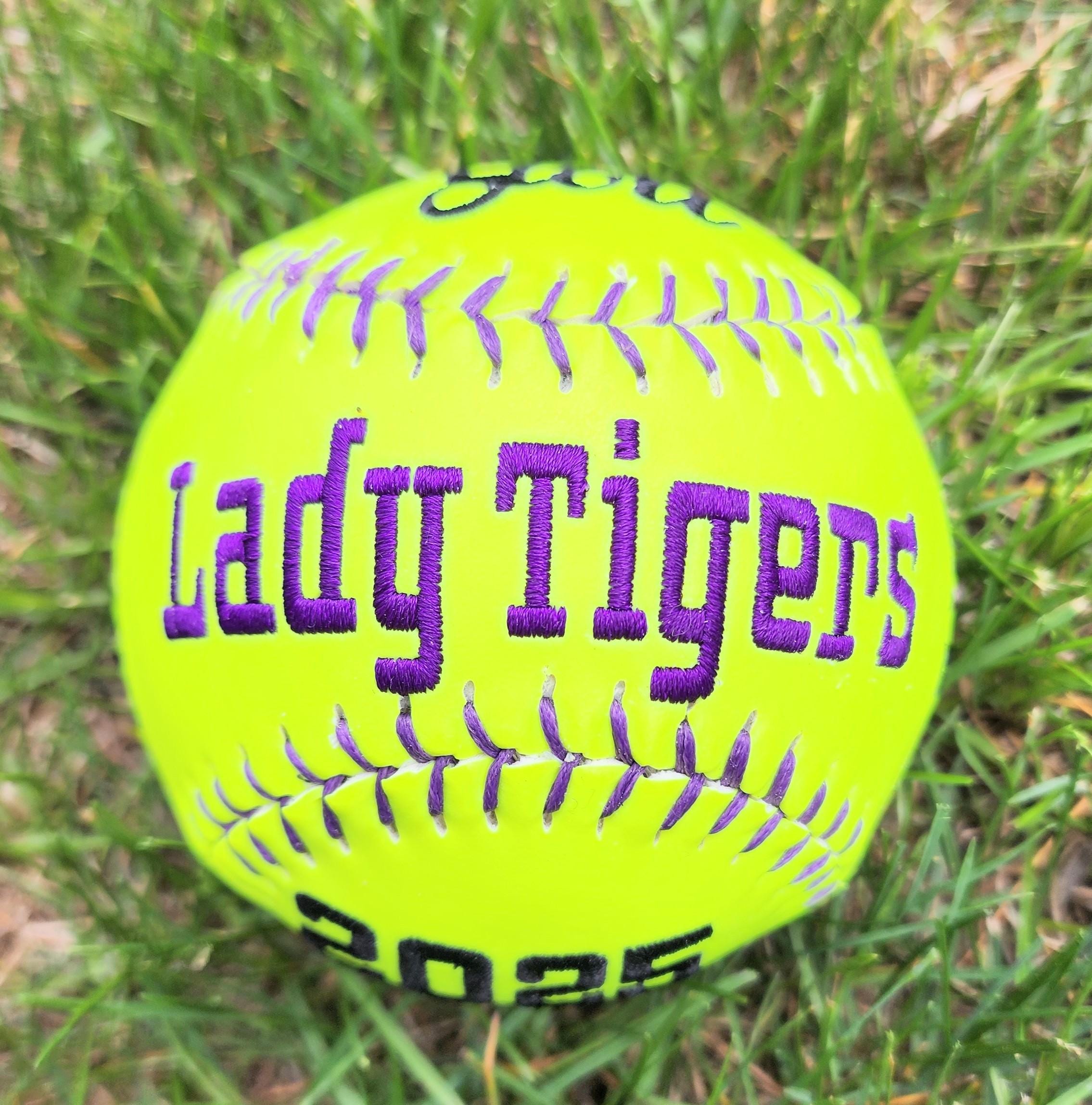 Coaches Gift//Custom Personalized Embroidered Softball // Softball Gift// Keepsake ball // Coach gift// Memorabilia