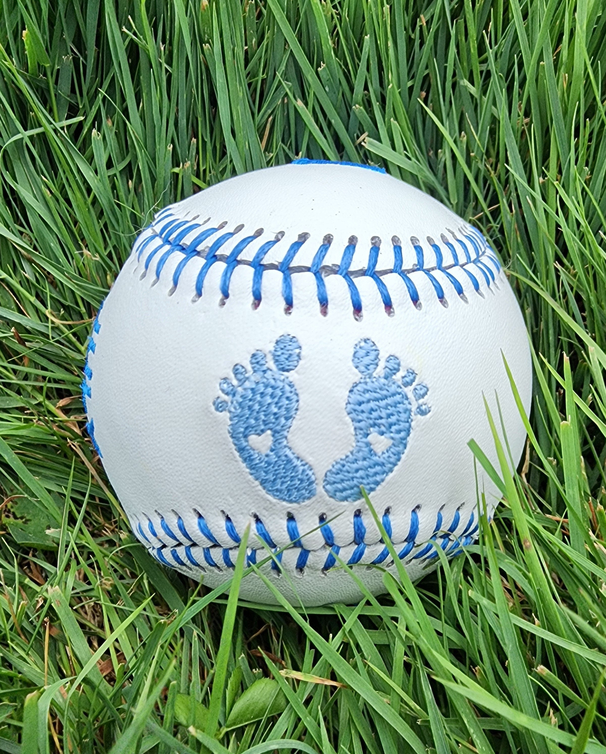Embroidered Birth Stats Baseball/Softball, Personalized Baby Keepsake