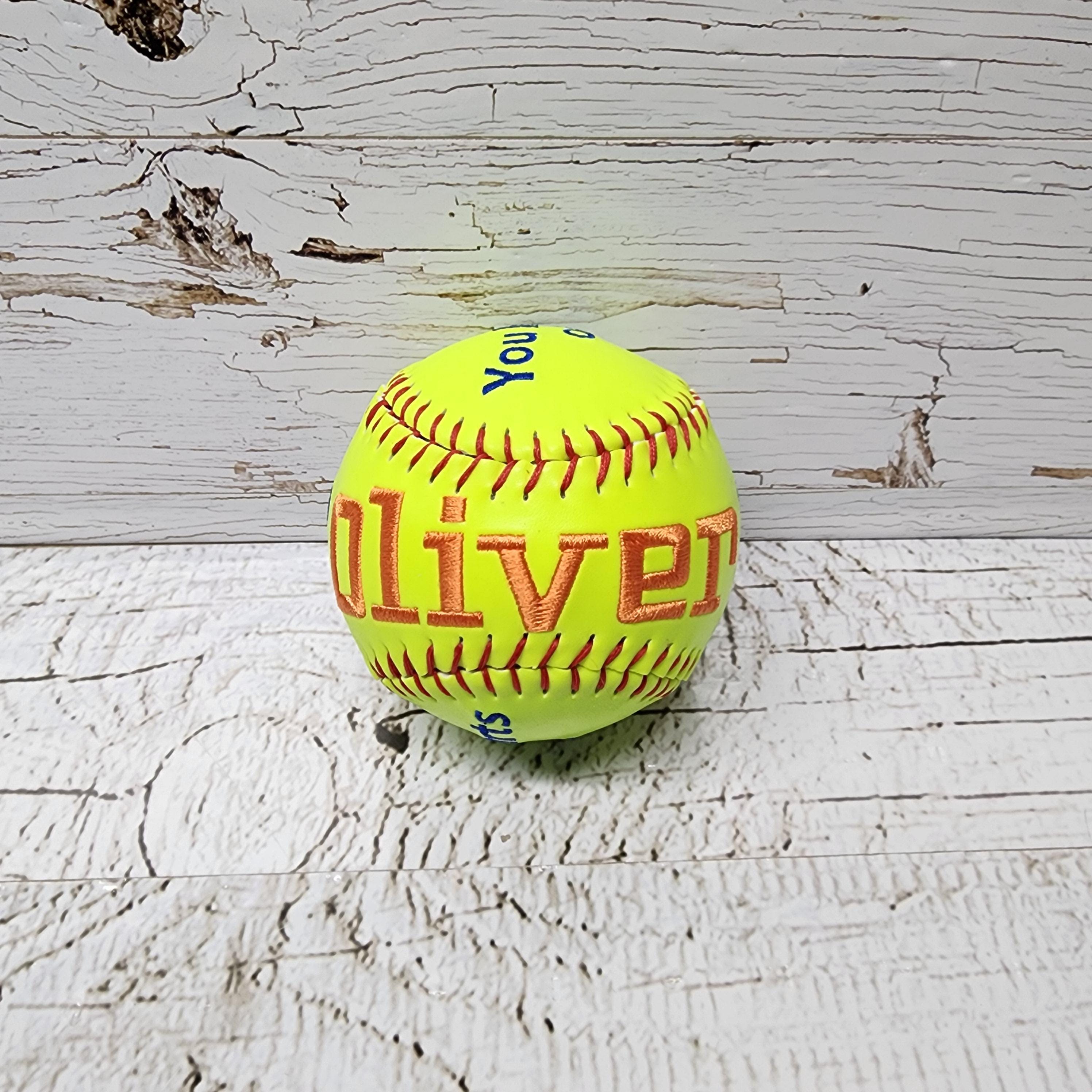 Embroidered Pet Memorial Baseball - Personalized Dog Remembrance Keepsake