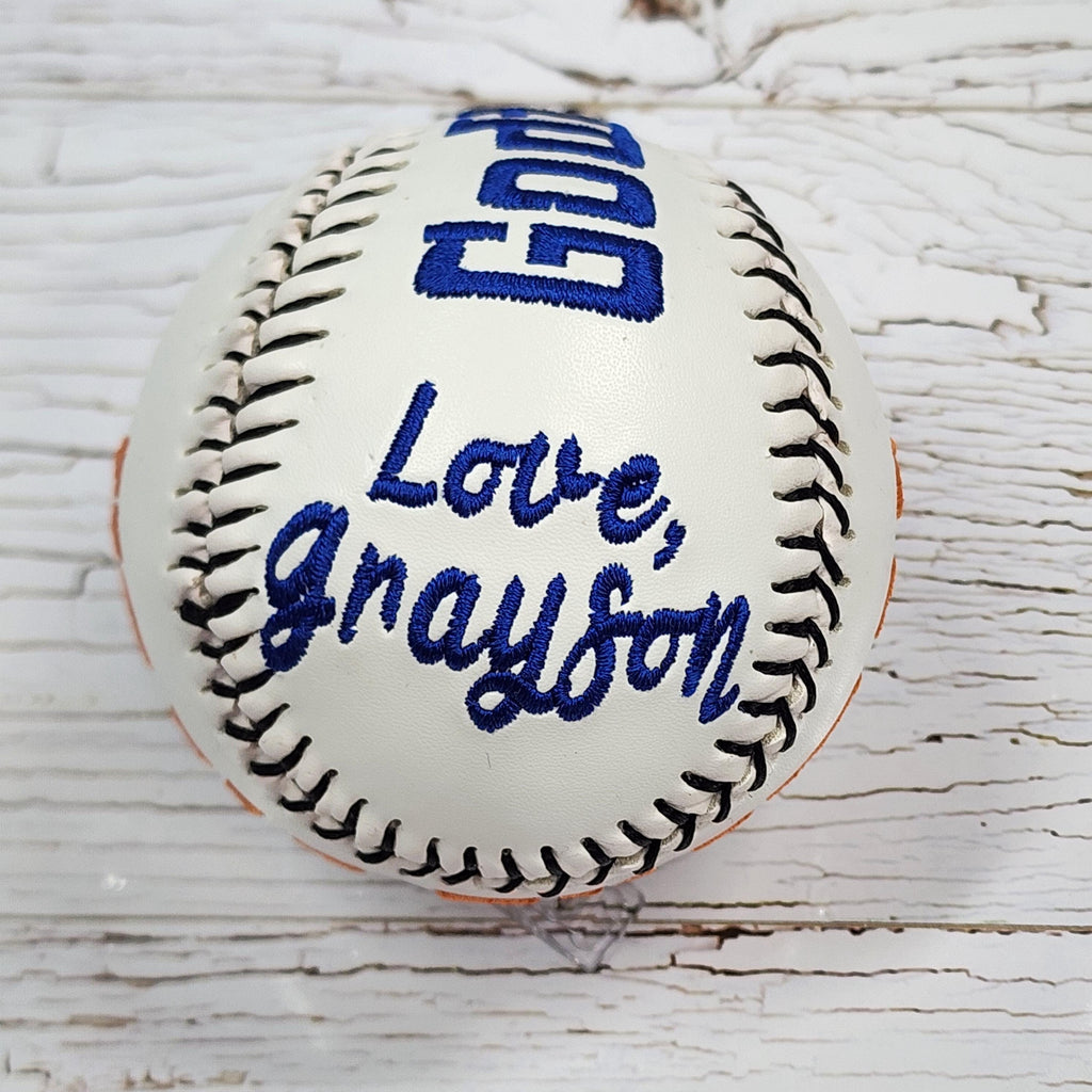Godfather Gift//Baptism gift//Godparents gift//Custom Personalized Embroidered Baseball// Baseball Gift// Keepsake ball // Memorabilia