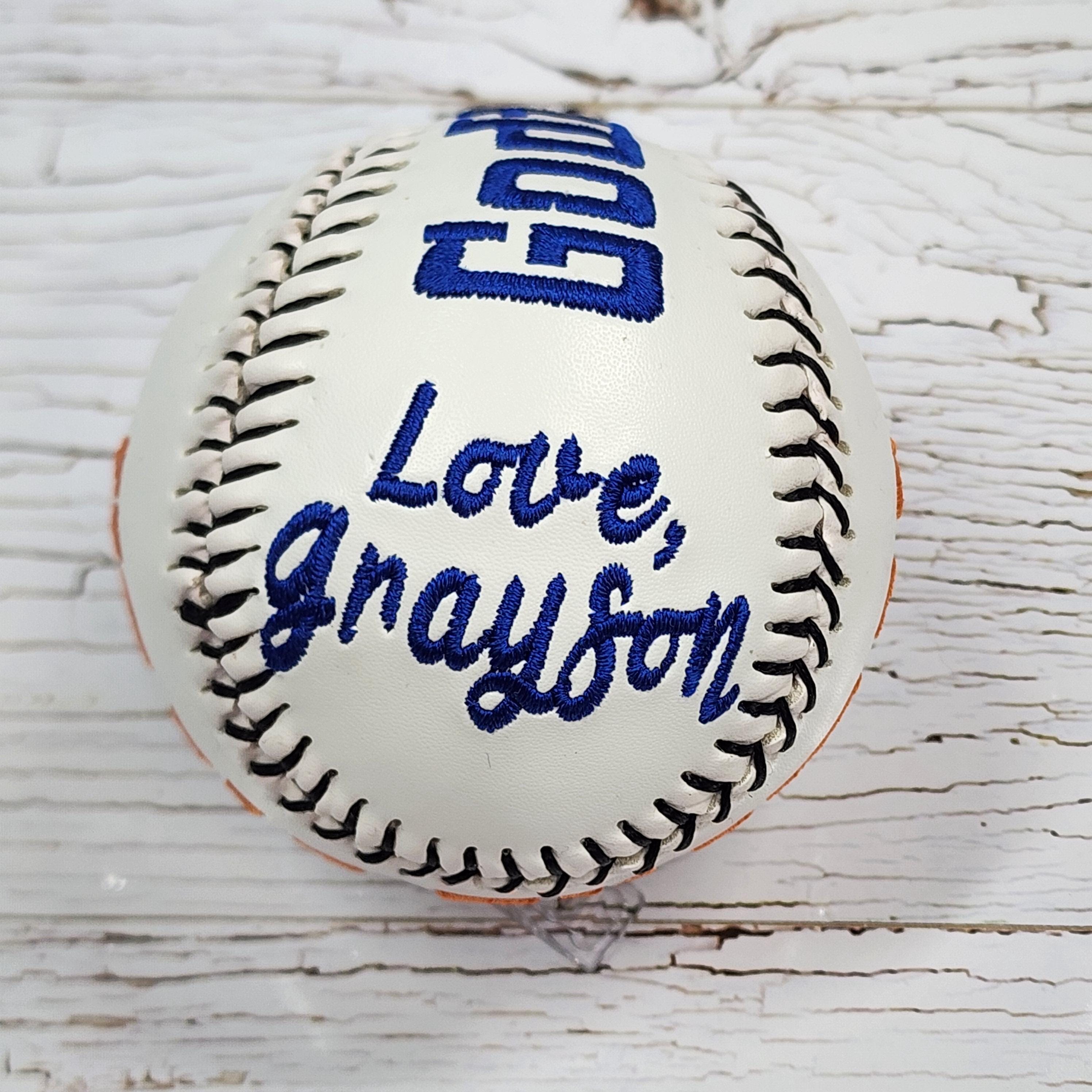 Godfather Gift//Baptism gift//Godparents gift//Custom Personalized Embroidered Baseball// Baseball Gift// Keepsake ball // Memorabilia