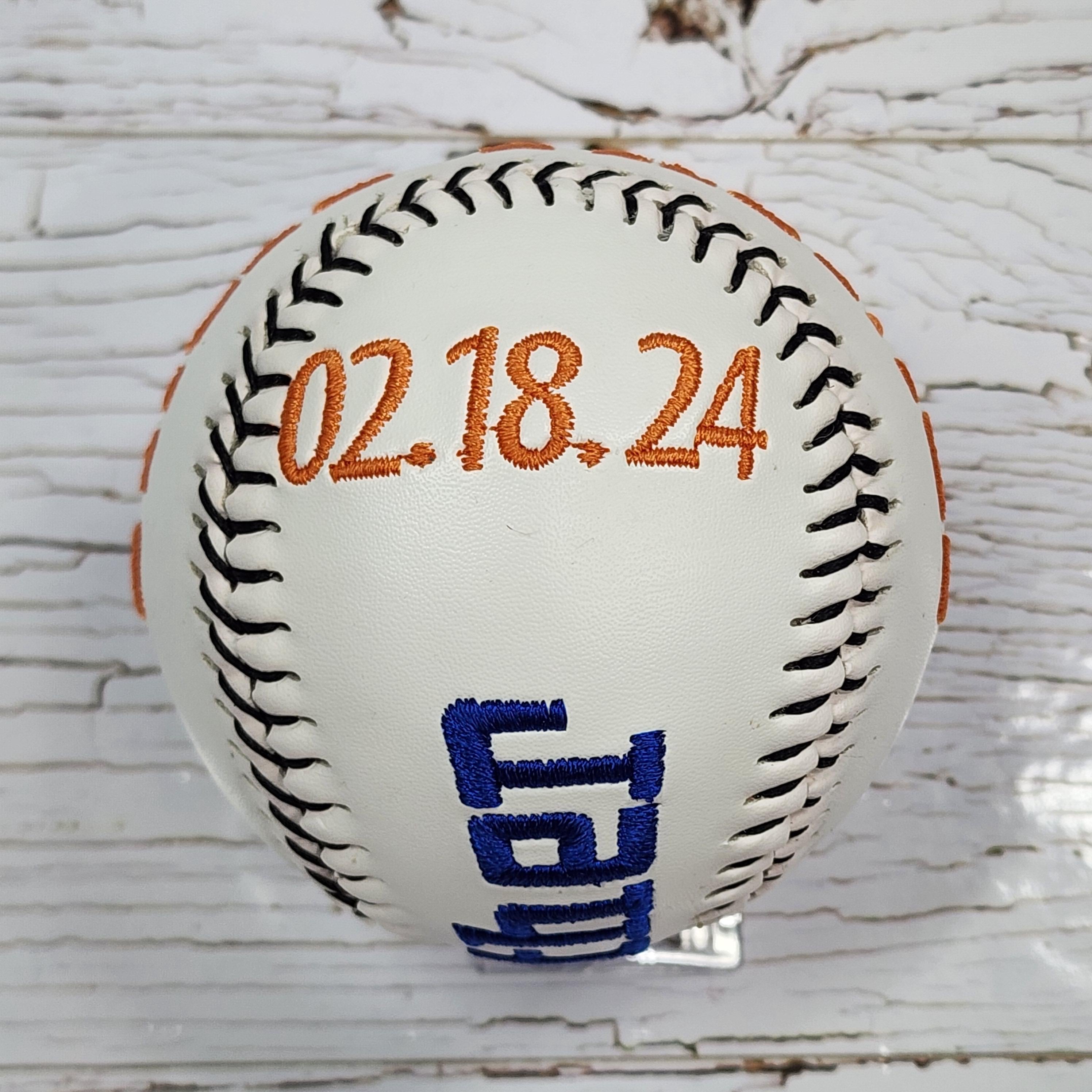 Godfather Gift//Baptism gift//Godparents gift//Custom Personalized Embroidered Baseball// Baseball Gift// Keepsake ball // Memorabilia