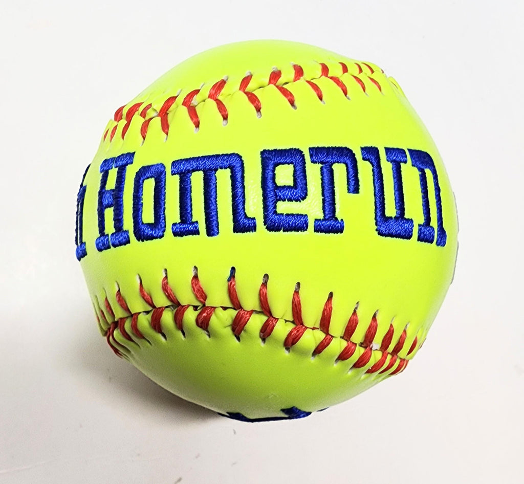 Homerun ball, 100th Strikeout,Hit,RBI,Steals, MVP, Most Improved gift//Custom Personalized Embroidered Softball/Baseball//