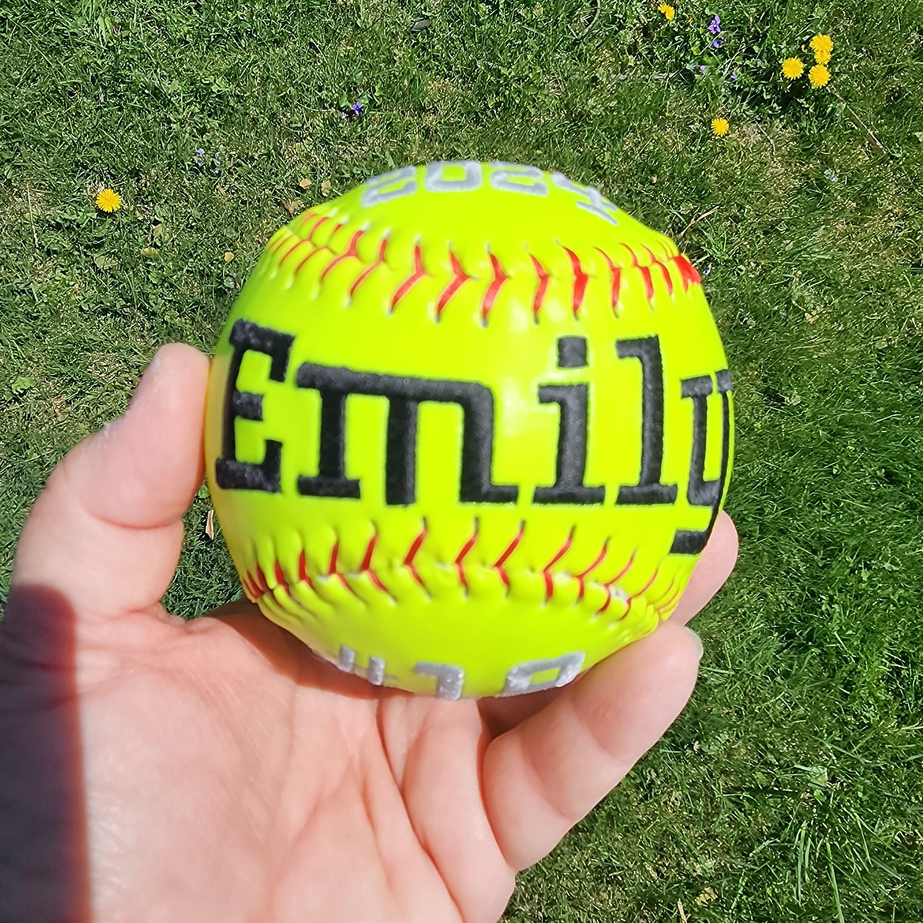 Homerun ball, 100th Strikeout,Hit,RBI,Steals, MVP, Most Improved gift//Custom Personalized Embroidered Softball/Baseball//