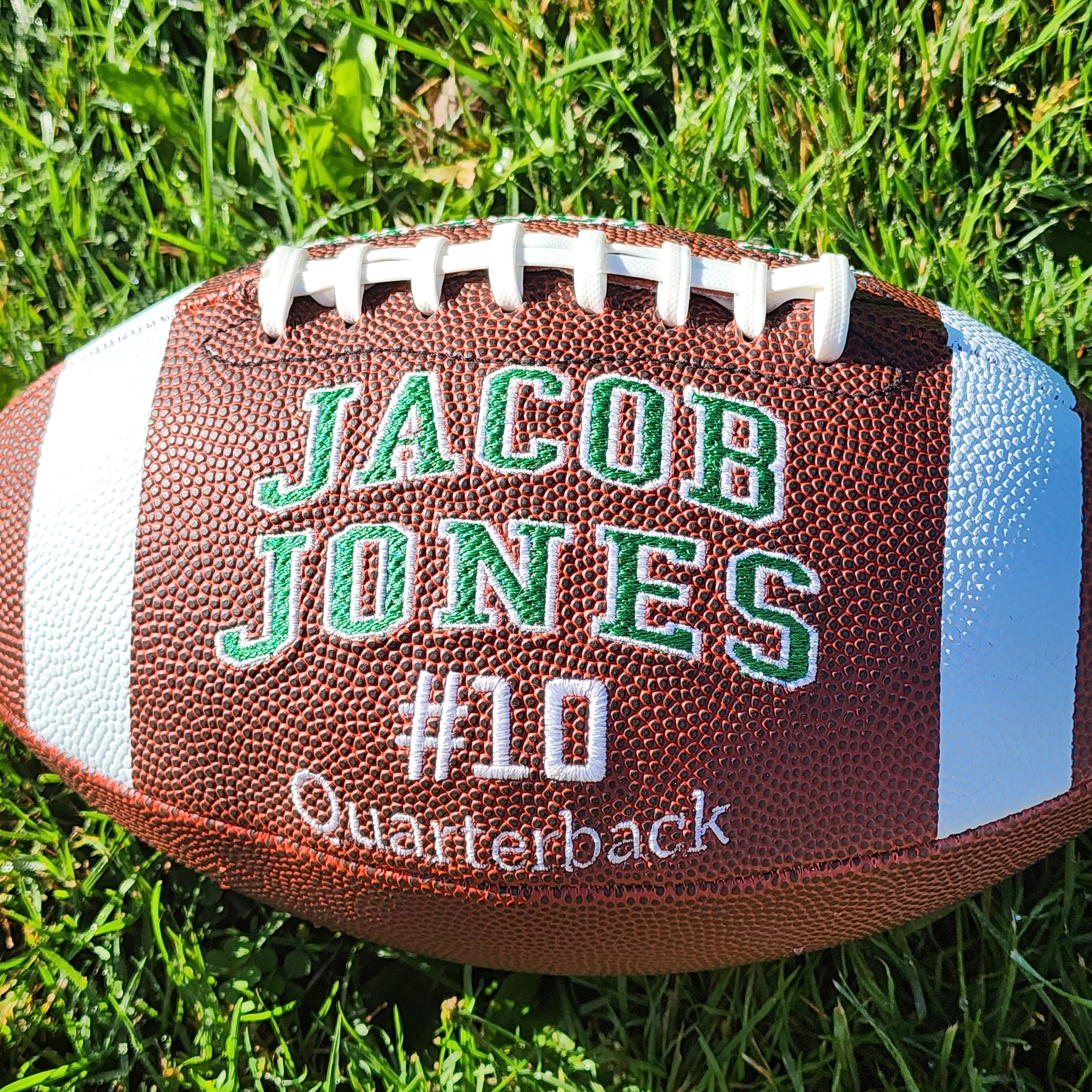 Personalized Embroidered Football, Senior Player Gift, Class of 2026