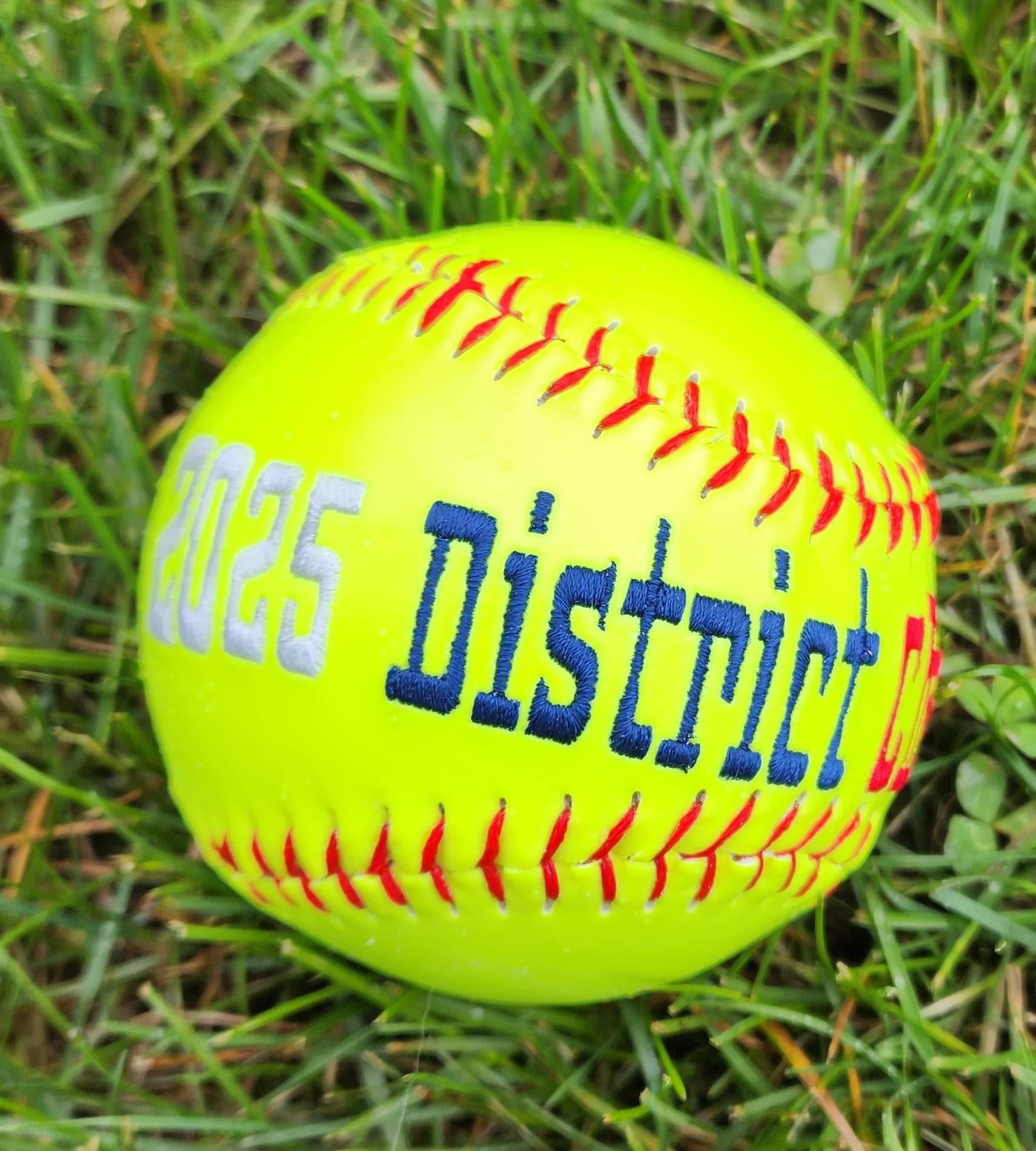 Personalized Embroidered Softball - Championship Team Keepsake