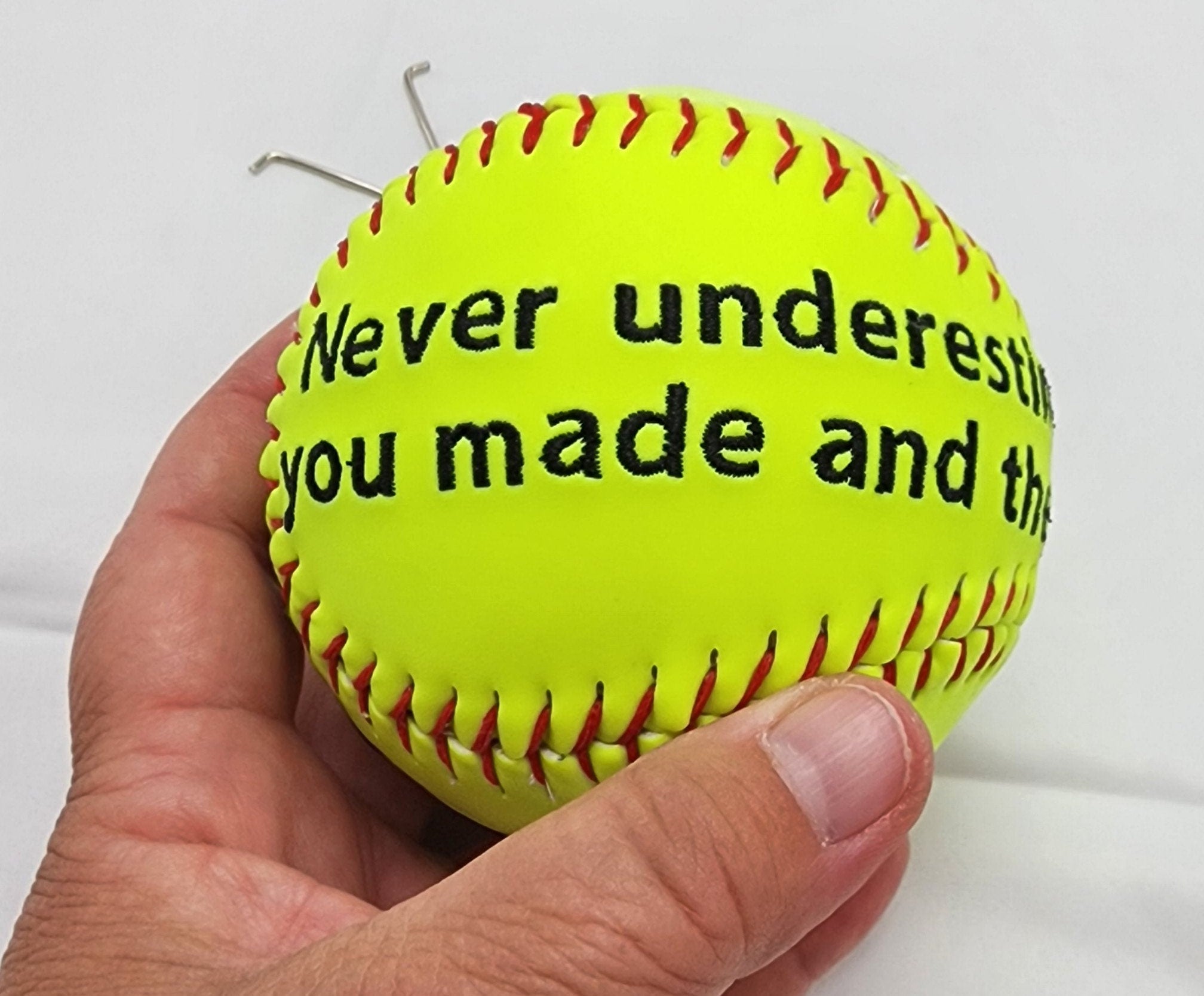 Personalized Embroidered Softball Coach Gift, Team Keepsake