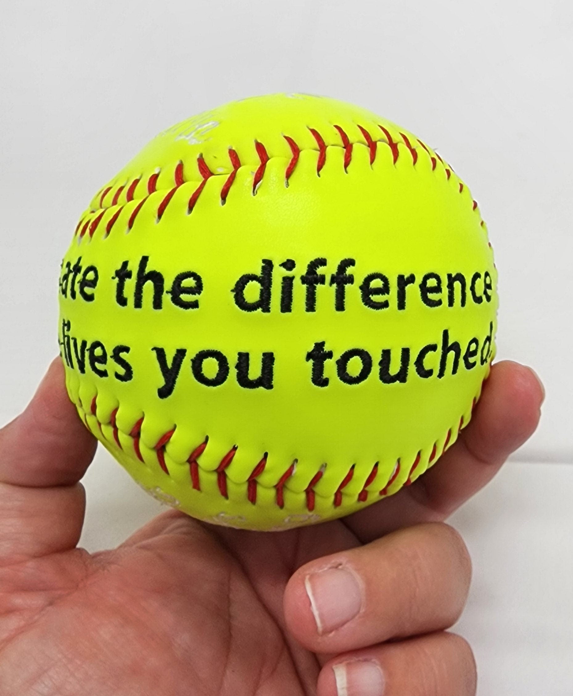 Personalized Embroidered Softball Coach Gift, Team Keepsake