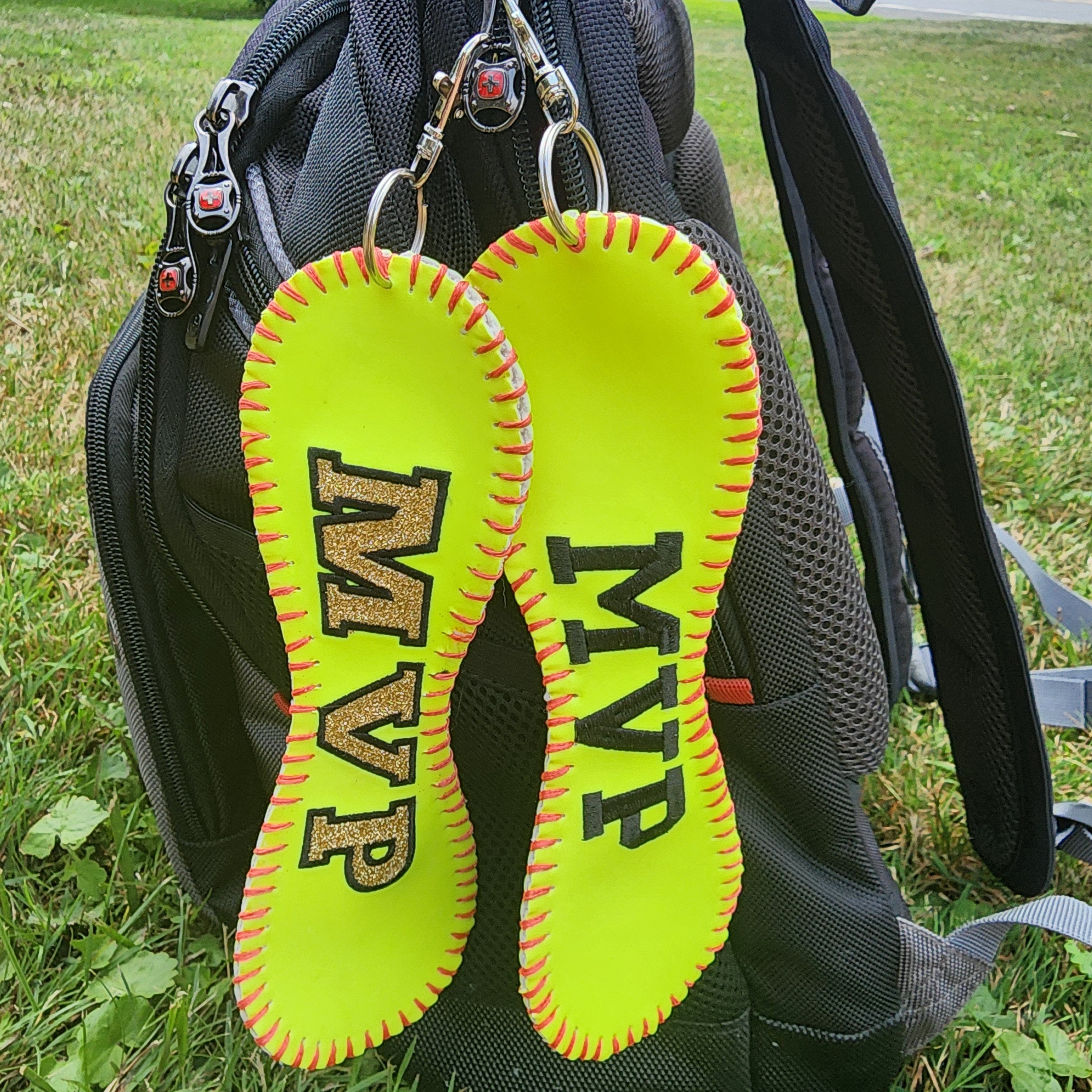 Personalized MVP Softball Bag Tag: Custom Team Name, Award Gift