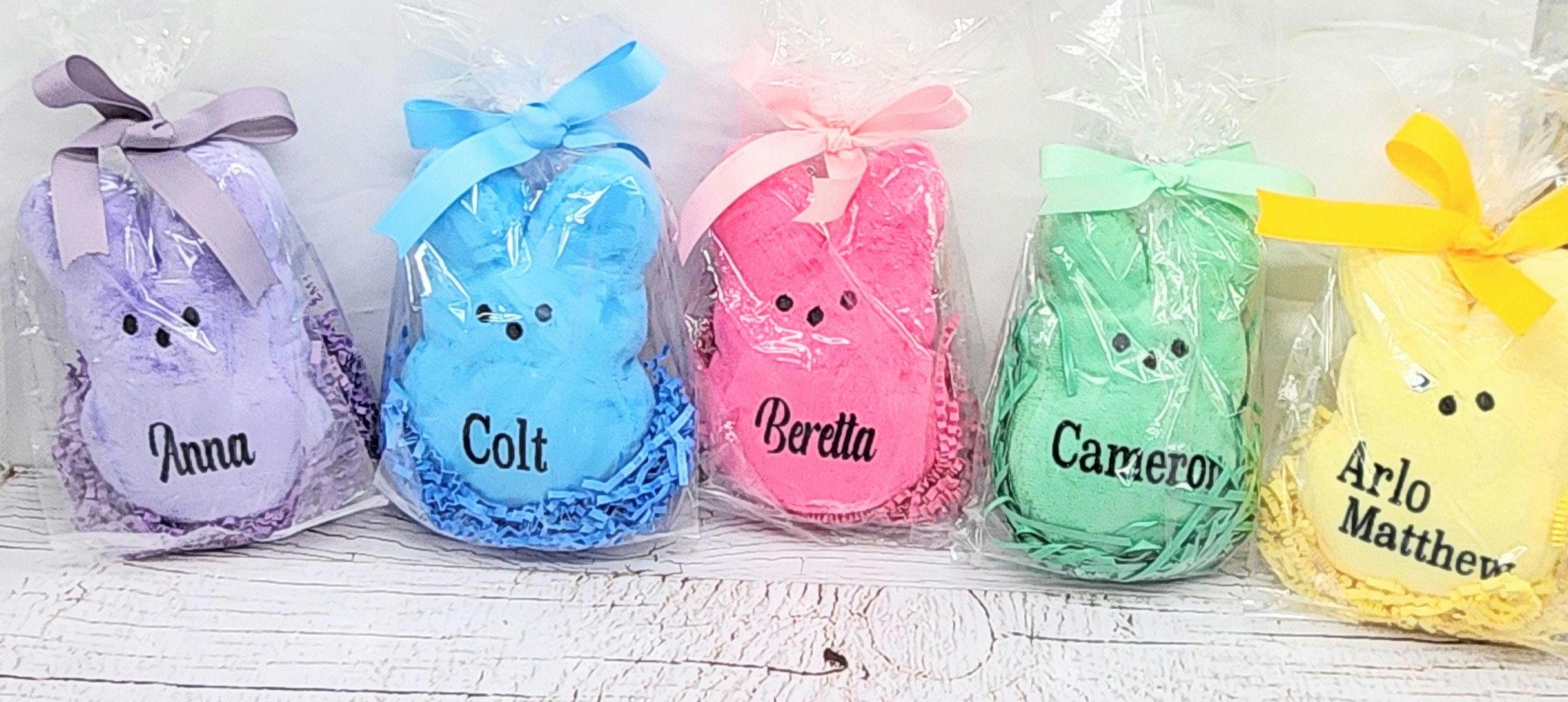 Personalized Plush Bunny, Custom Name, Easter Basket Toy