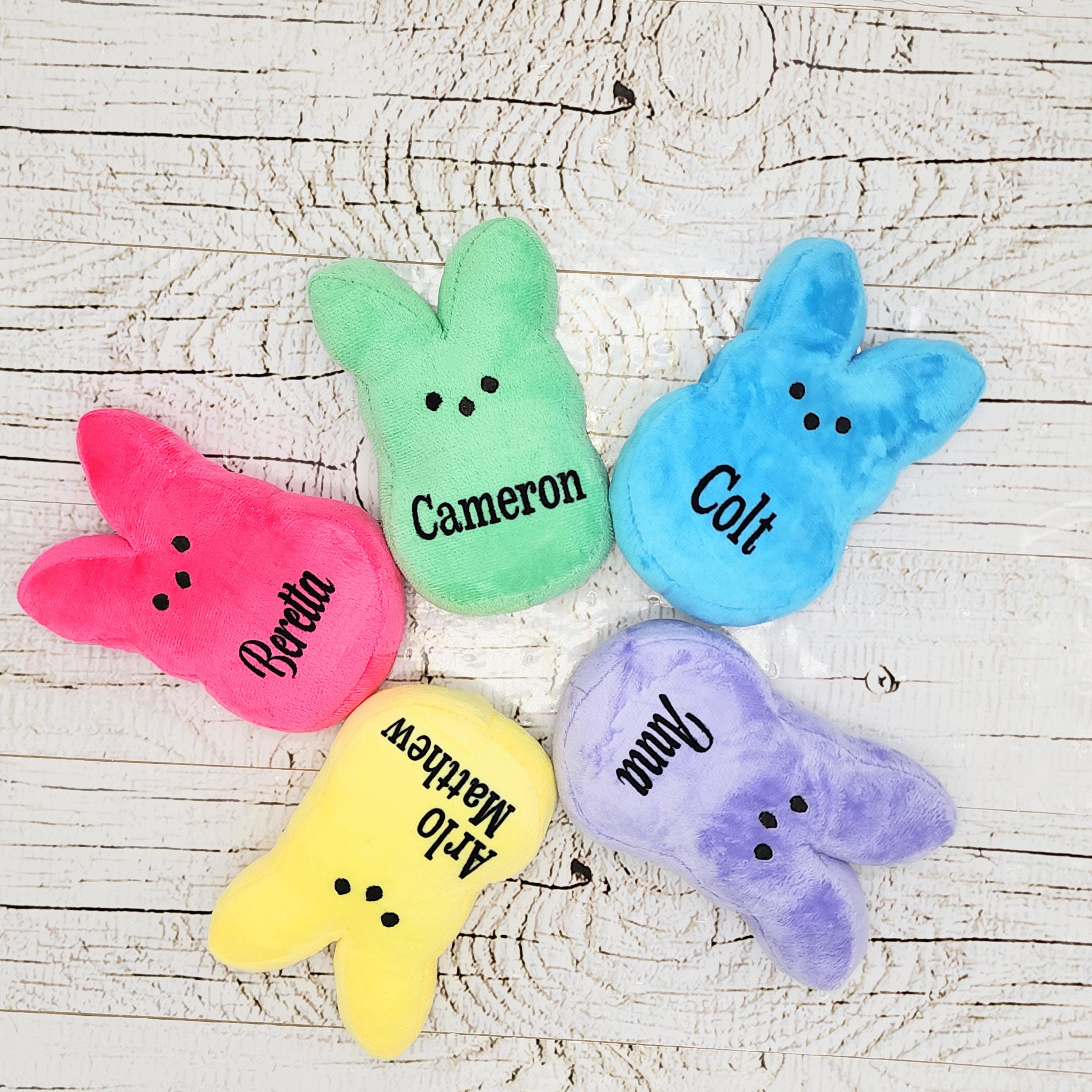 Personalized Plush Bunny, Custom Name, Easter Basket Toy