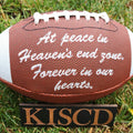 Remembrance Memorial Football Gift//Custom Personalized Embroidered Football // football Gift// Keepsake ball // Family gift// Memorabilia