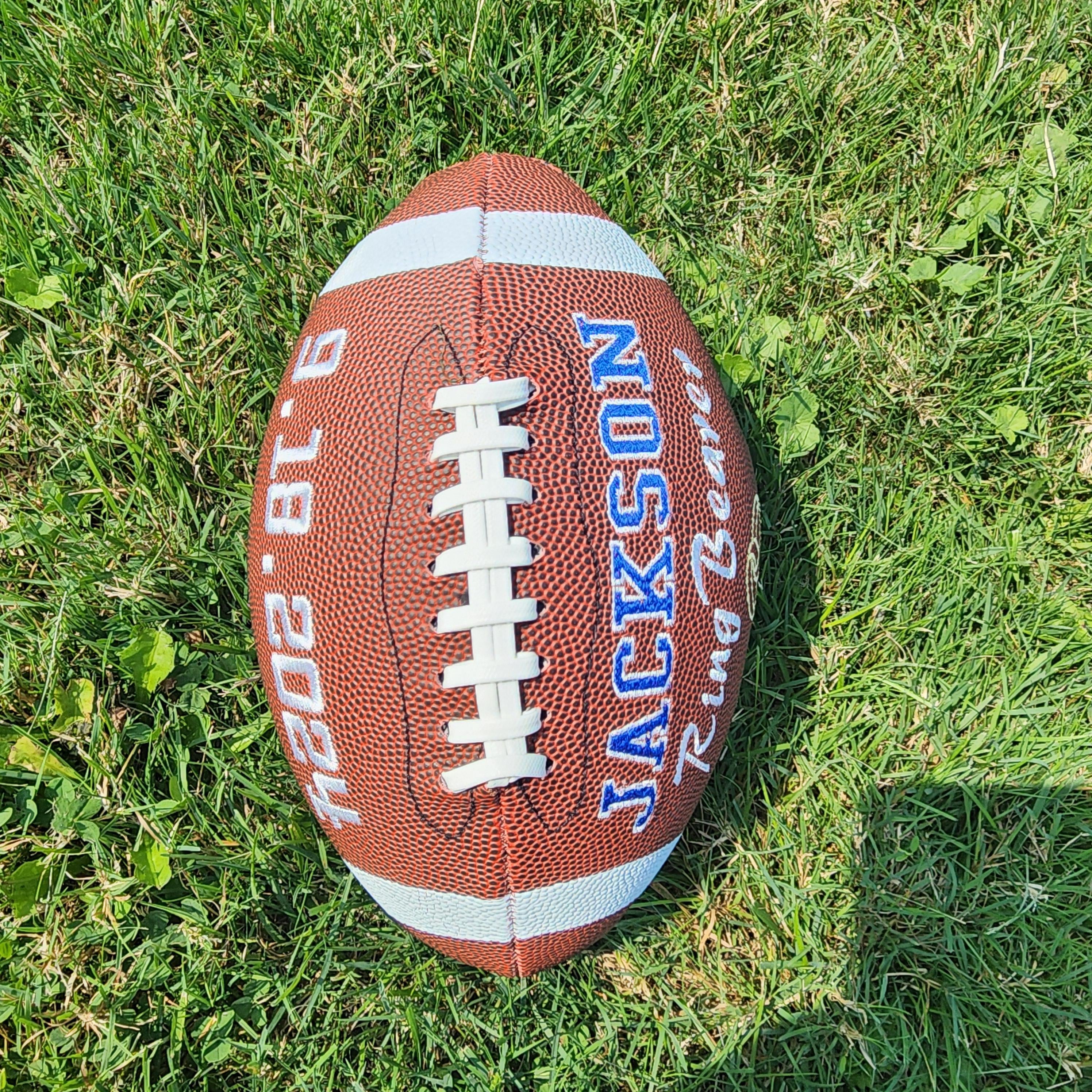 Ring Bearer, Groomsmen, Bestman gift // Custom Personalized Embroidered football// Wedding Gift //Football Gift// Keepsake ball//Memorabilia