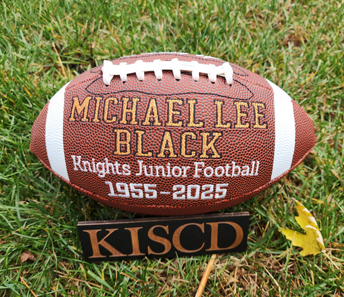 Remembrance Memorial Football Gift//Custom Personalized Embroidered Football // football Gift// Keepsake ball // Family gift// Memorabilia (Copy)