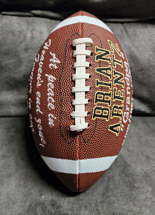 Remembrance Memorial Football Gift//Custom Personalized Embroidered Football // football Gift// Keepsake ball // Family gift// Memorabilia (Copy)