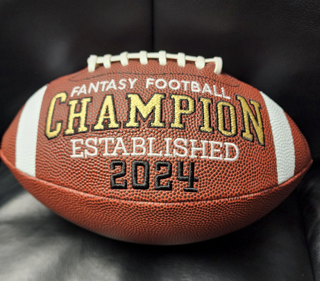 Embroidered Fantasy Football Trophy - Custom Champion Keepsake