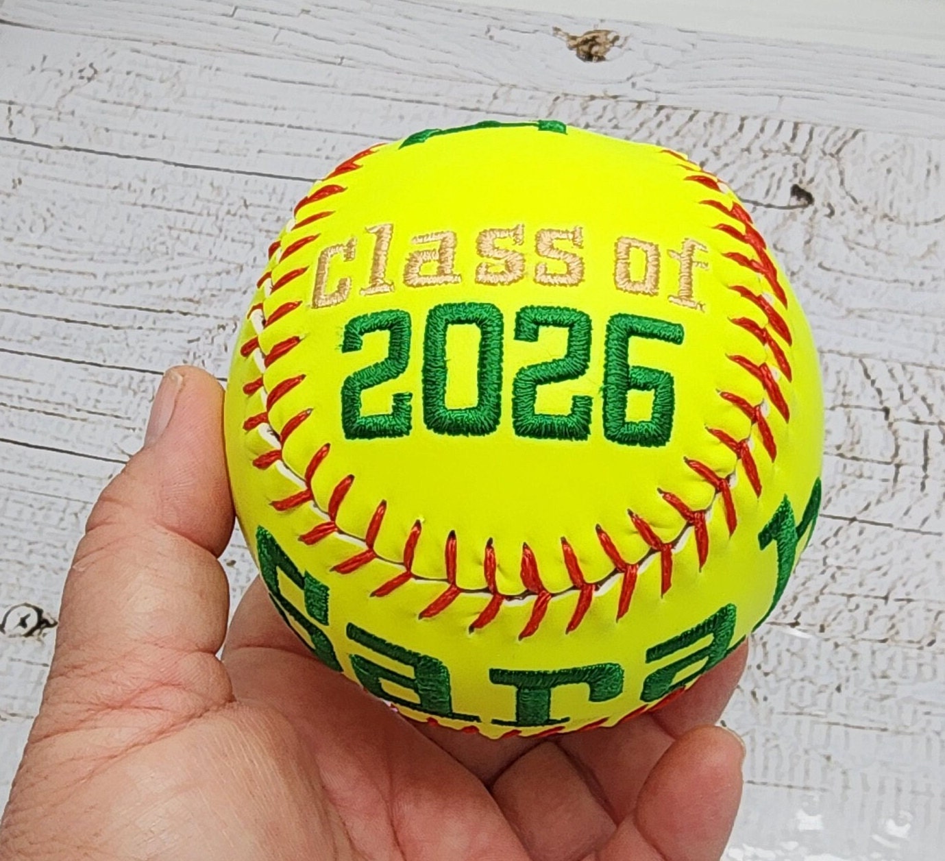 Senior Softball gift/Custom Personalized Embroidered Softball Softball Gift/Keepsake ball/Graduation Gift/Class of 2026/ Class of 2027