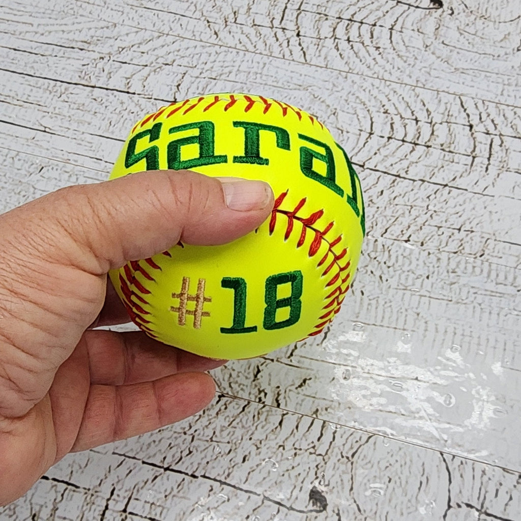 Senior Softball gift/Custom Personalized Embroidered Softball Softball Gift/Keepsake ball/Graduation Gift/Class of 2026/ Class of 2027