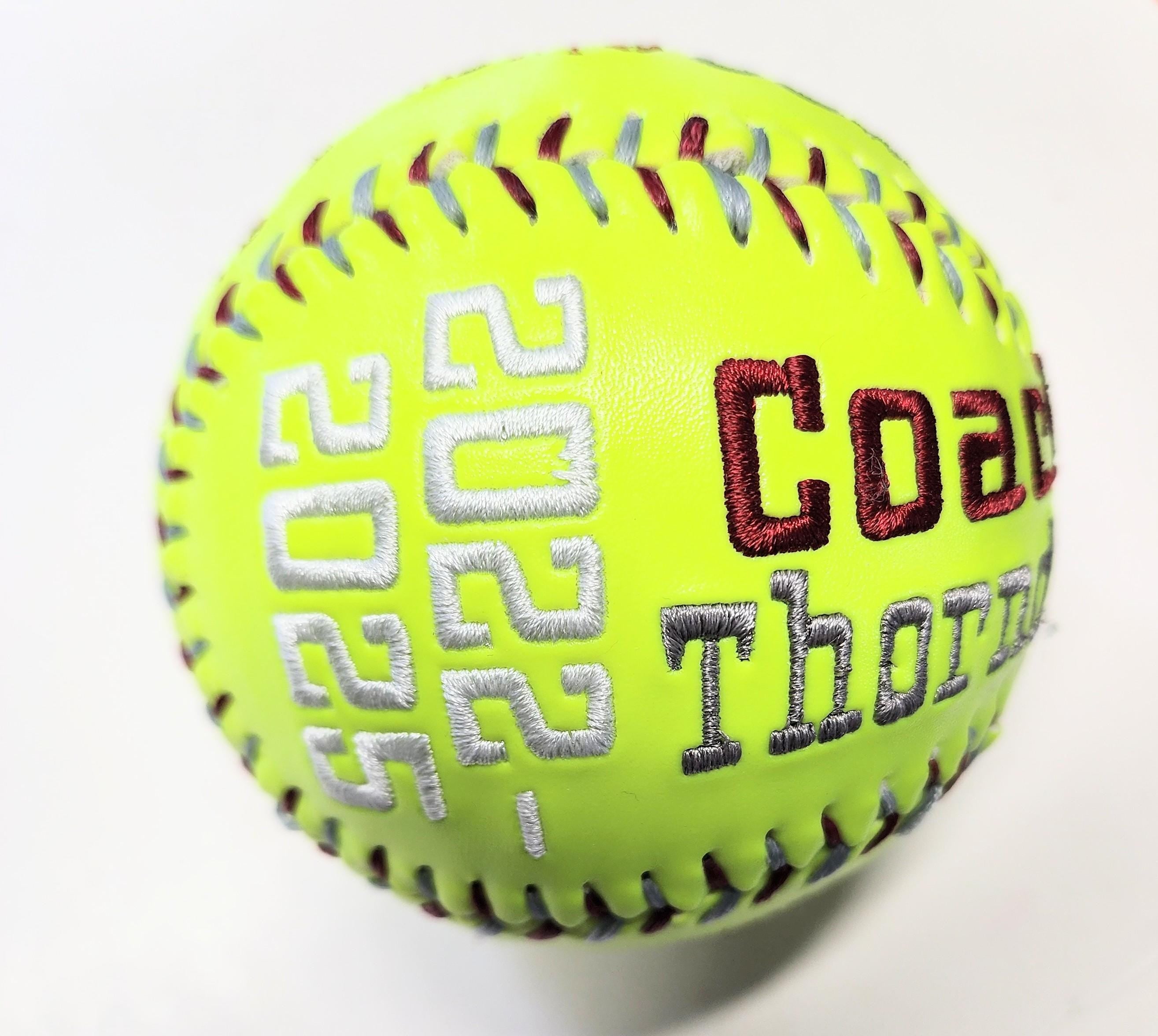 Senior Softball gift/Custom Personalized Embroidered Softball Softball Gift/Keepsake ball/Graduation Gift/Class of 2026/ Class of 2027