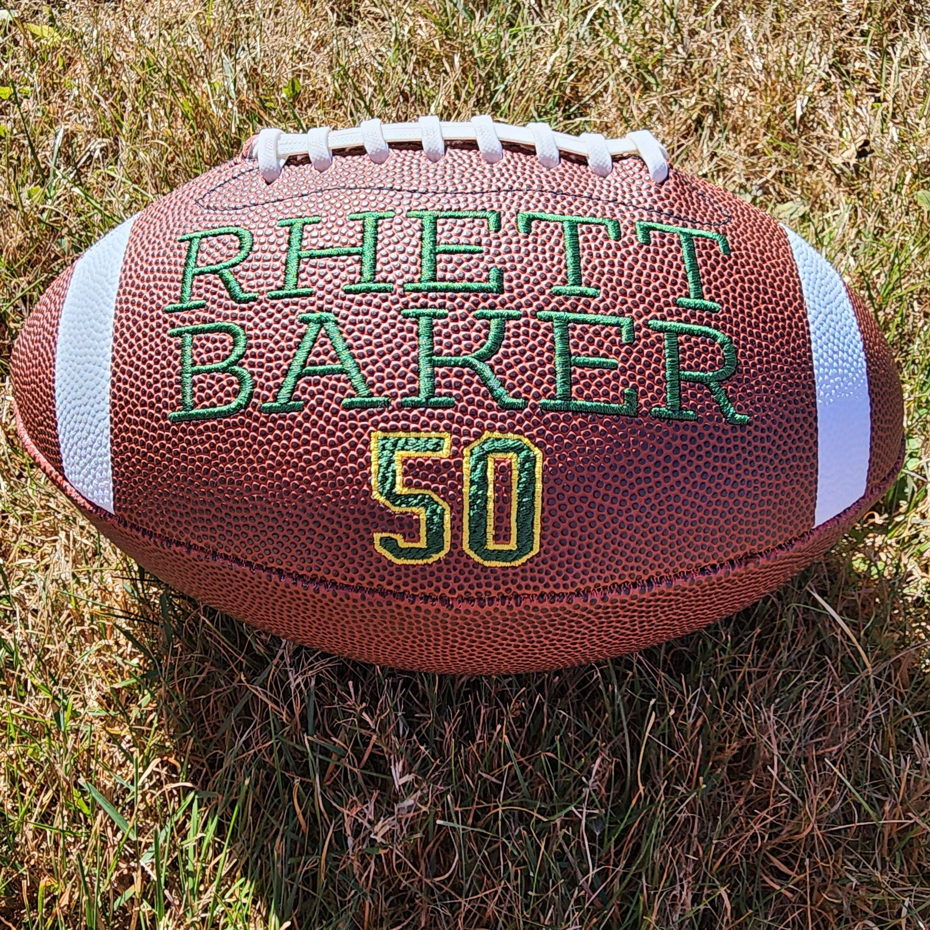 Senior  Football gift//Custom Personalized Embroidered Football//Football Gift//Keepsake ball//Graduation Gift//Class of 2025//Class of 2026