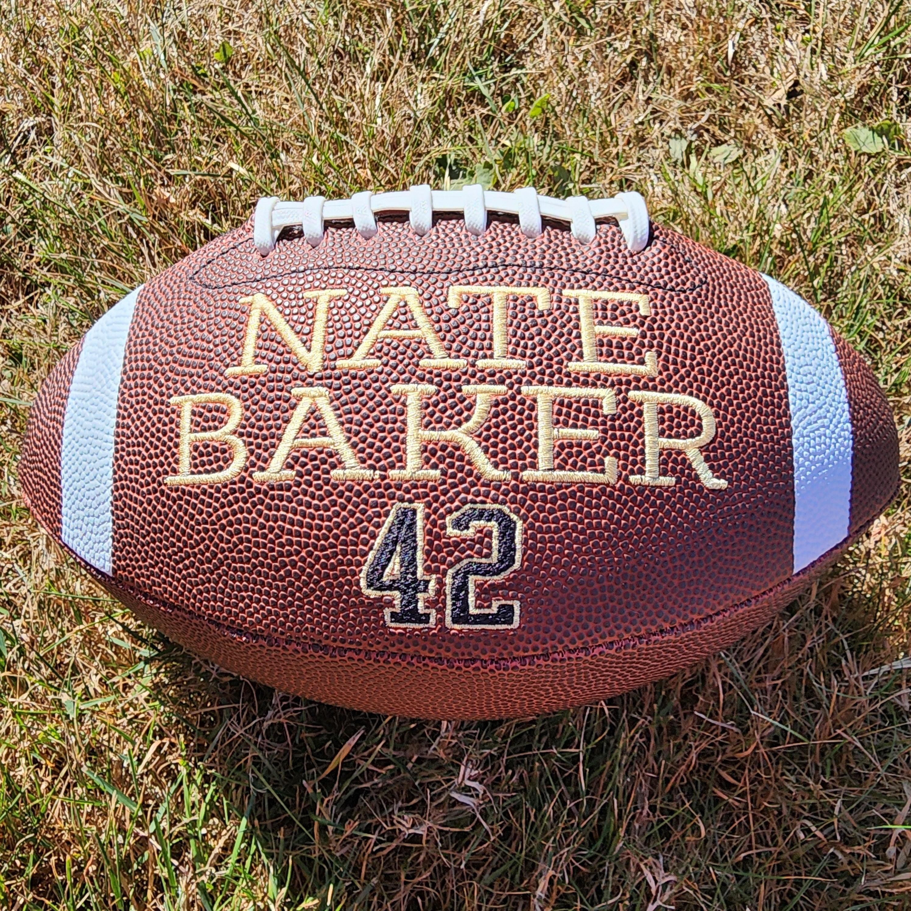 Senior  Football gift//Custom Personalized Embroidered Football//Football Gift//Keepsake ball//Graduation Gift//Class of 2025//Class of 2026