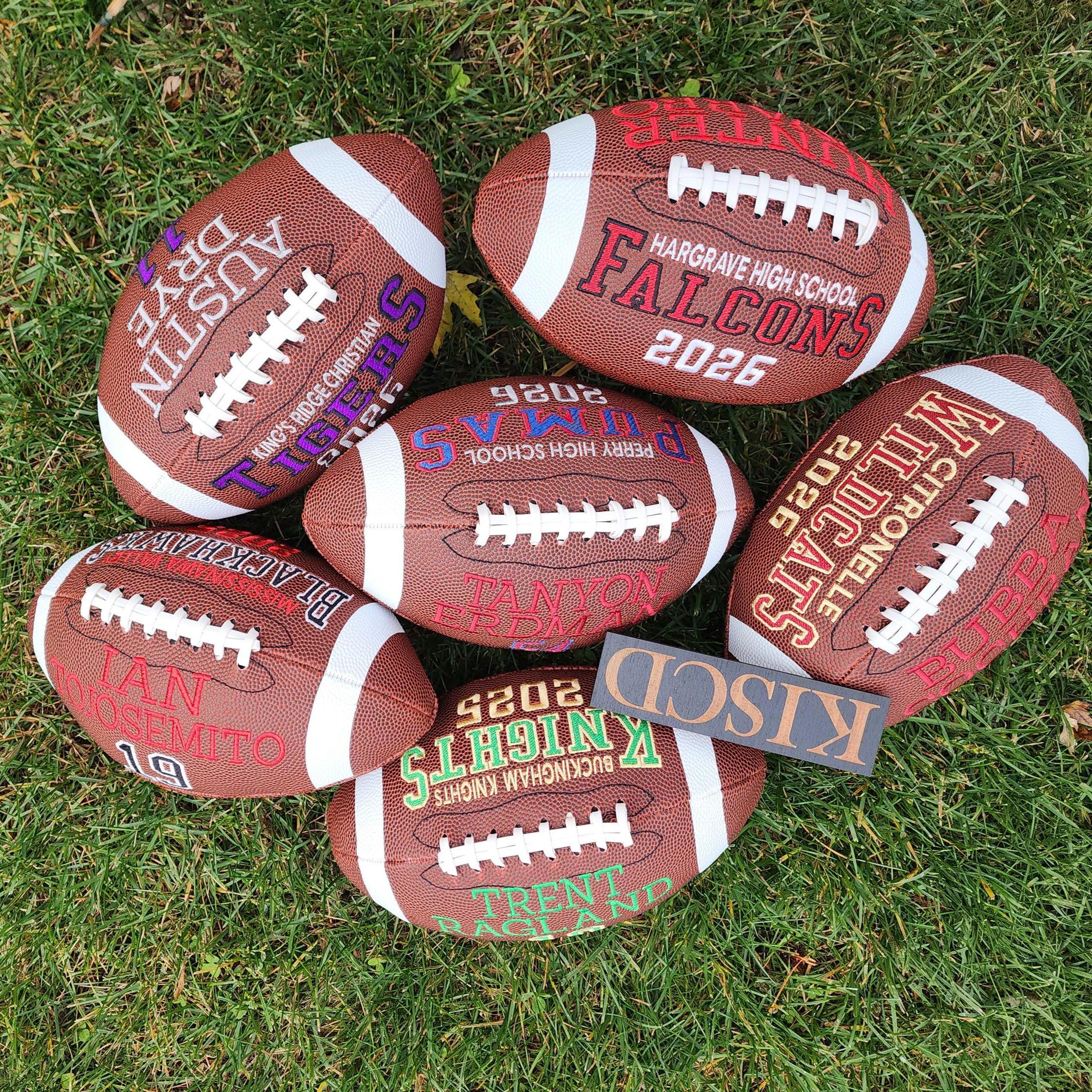 Senior  Football gift//Custom Personalized Embroidered Football//Football Gift//Keepsake ball//Graduation Gift//Class of 2025//Class of 2026