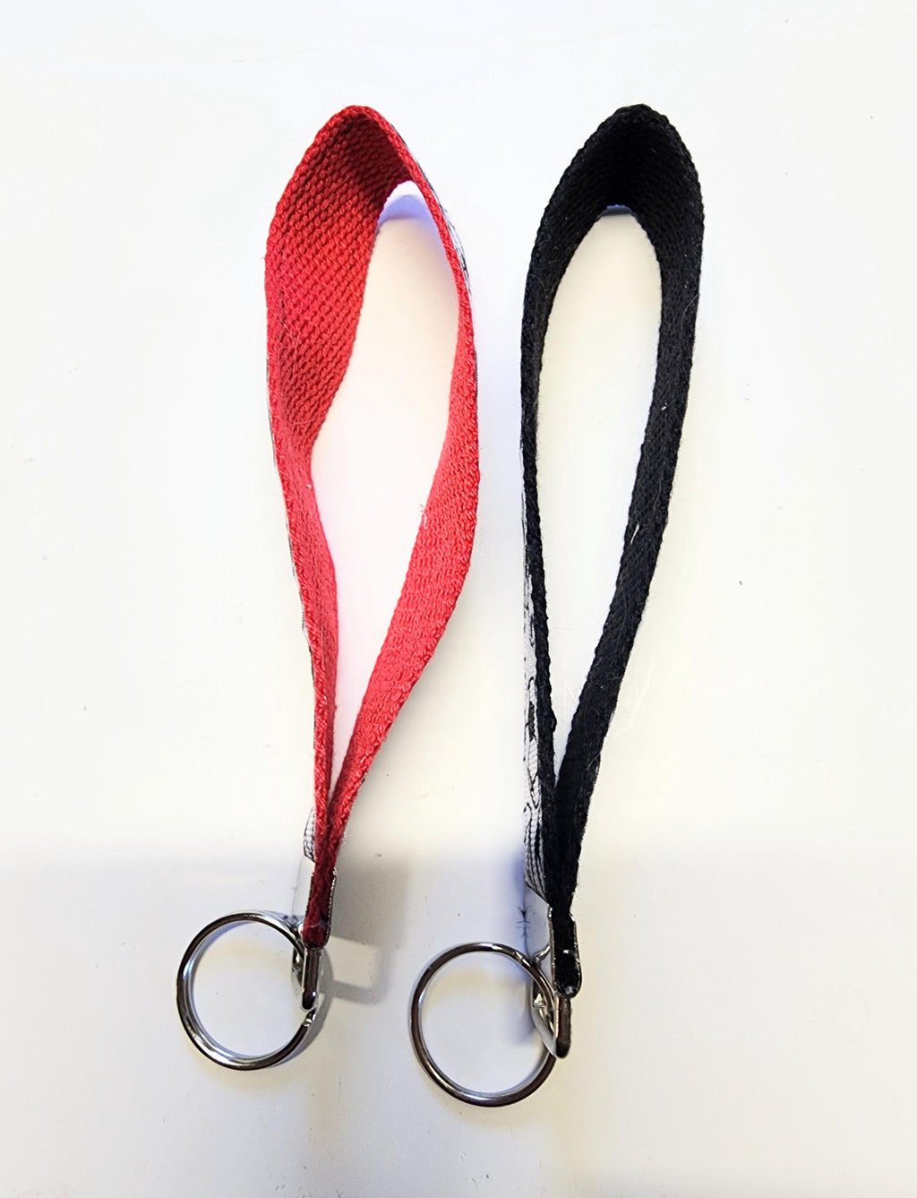 Soccerball Print Key Fob Wristlet// Cotton KeyChain// Ribbon key fob wristlet//Stubby keychaing//Stubby Fob
