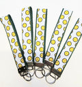 Softball Print Key Fob Wristlet - Cotton Keychain