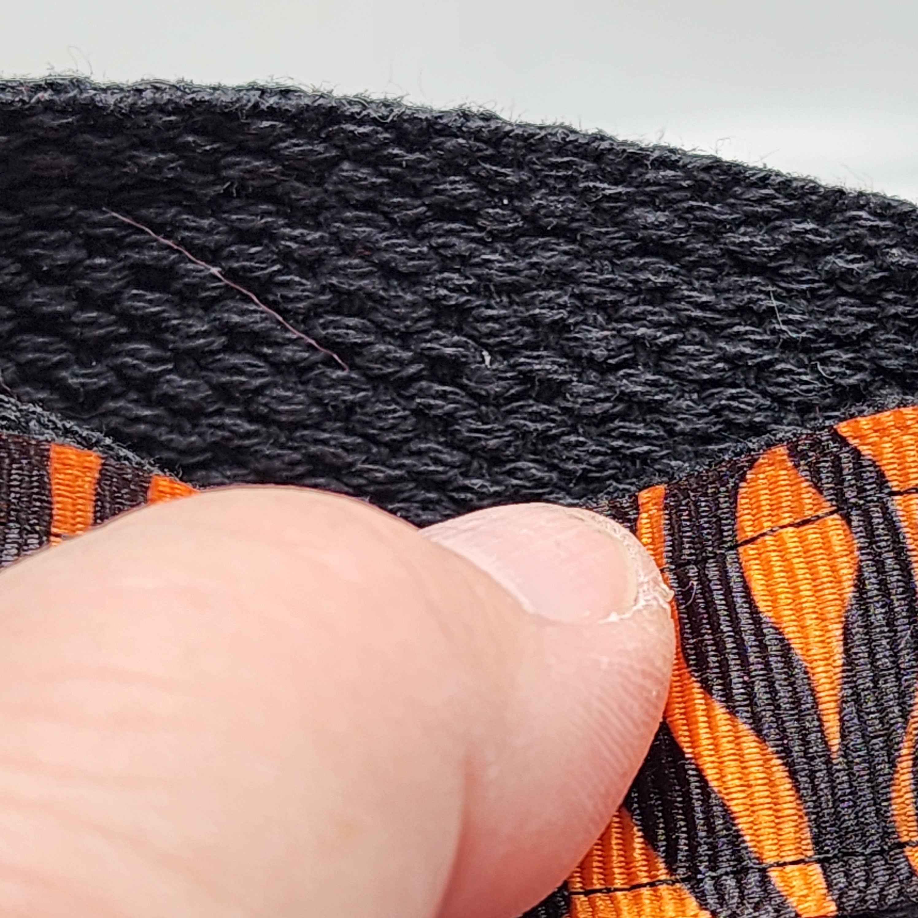 Tiger Print Key Fob Wristlet, Cotton Keychain