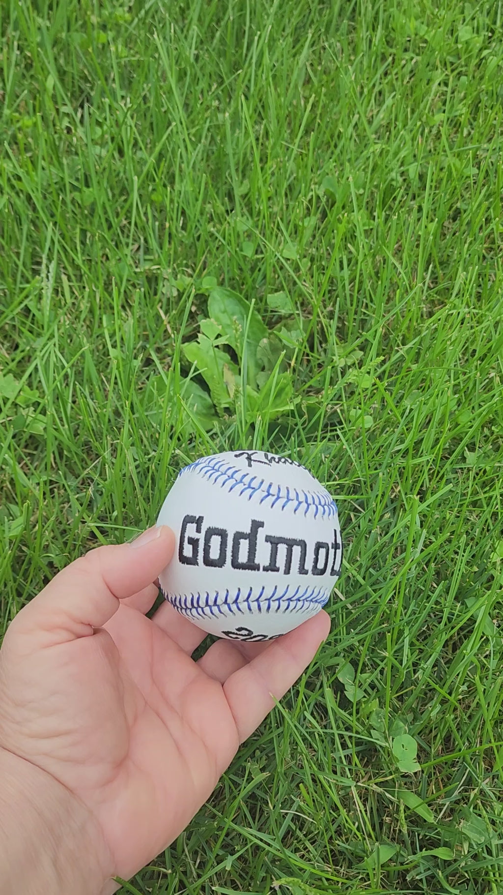 Personalized Godfather Baseball or Softball – Baptism Keepsake Gift